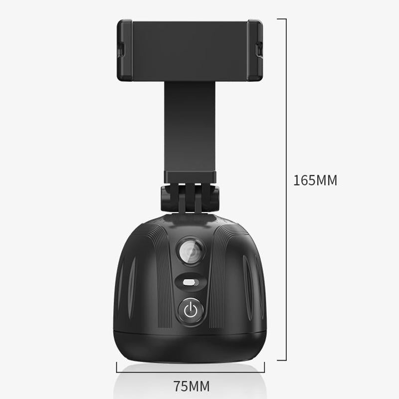 Smart 360 Degree Live Video Recording Desktop Stabilizer - Black