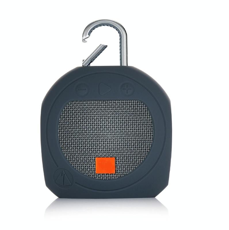 Protective Cover for Jbl Clip 3 Bluetooth Speaker - Anti-fall Silicone Storage - Black