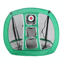 Foldable Square Golf Net for Indoor Practice - Green
