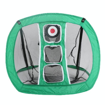 Foldable Square Golf Net for Indoor Practice - Green