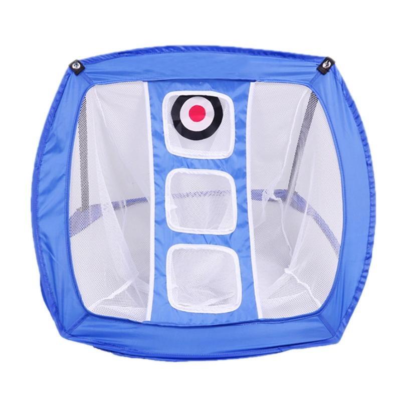 Foldable Square Golf Net for Indoor Practice - Green