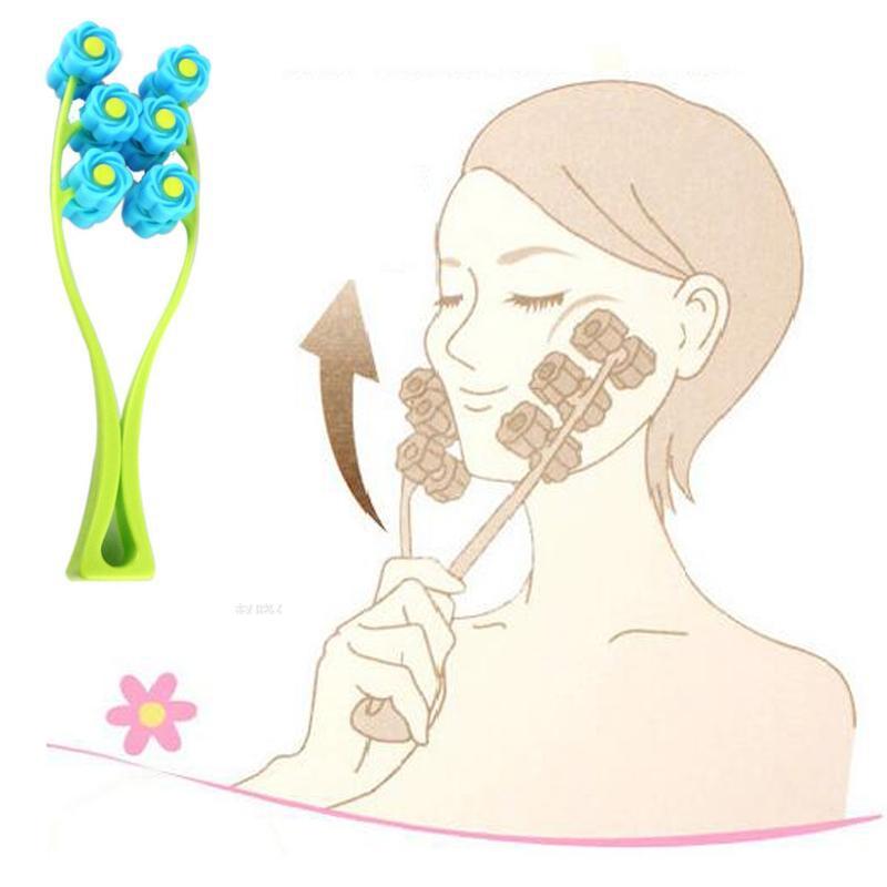 Facial Roller Massager For Double Chin Beauty Tool - Blue