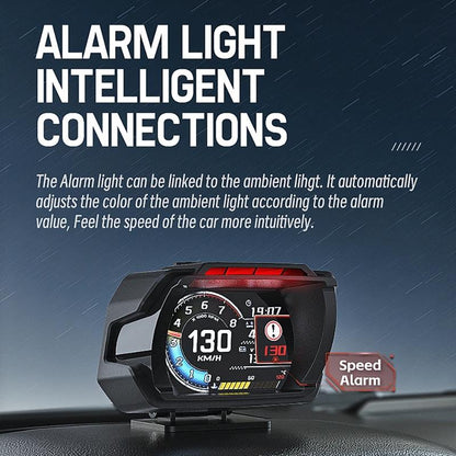 Car Obd Hud Lcd Speedometer Clear Display - Thai Version