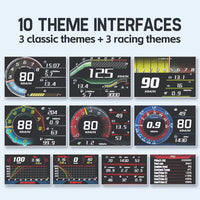 Car Obd Hud Lcd Speedometer Clear Display - Thai Version