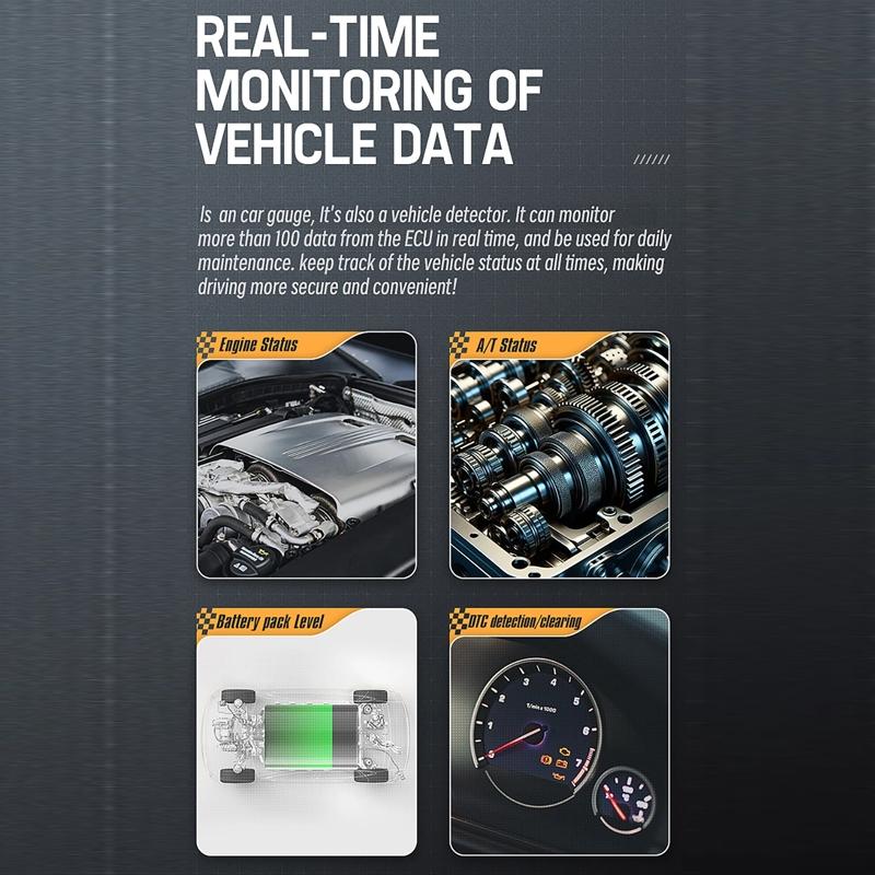 Car Obd Hud Lcd Speedometer Clear Display - Thai Version