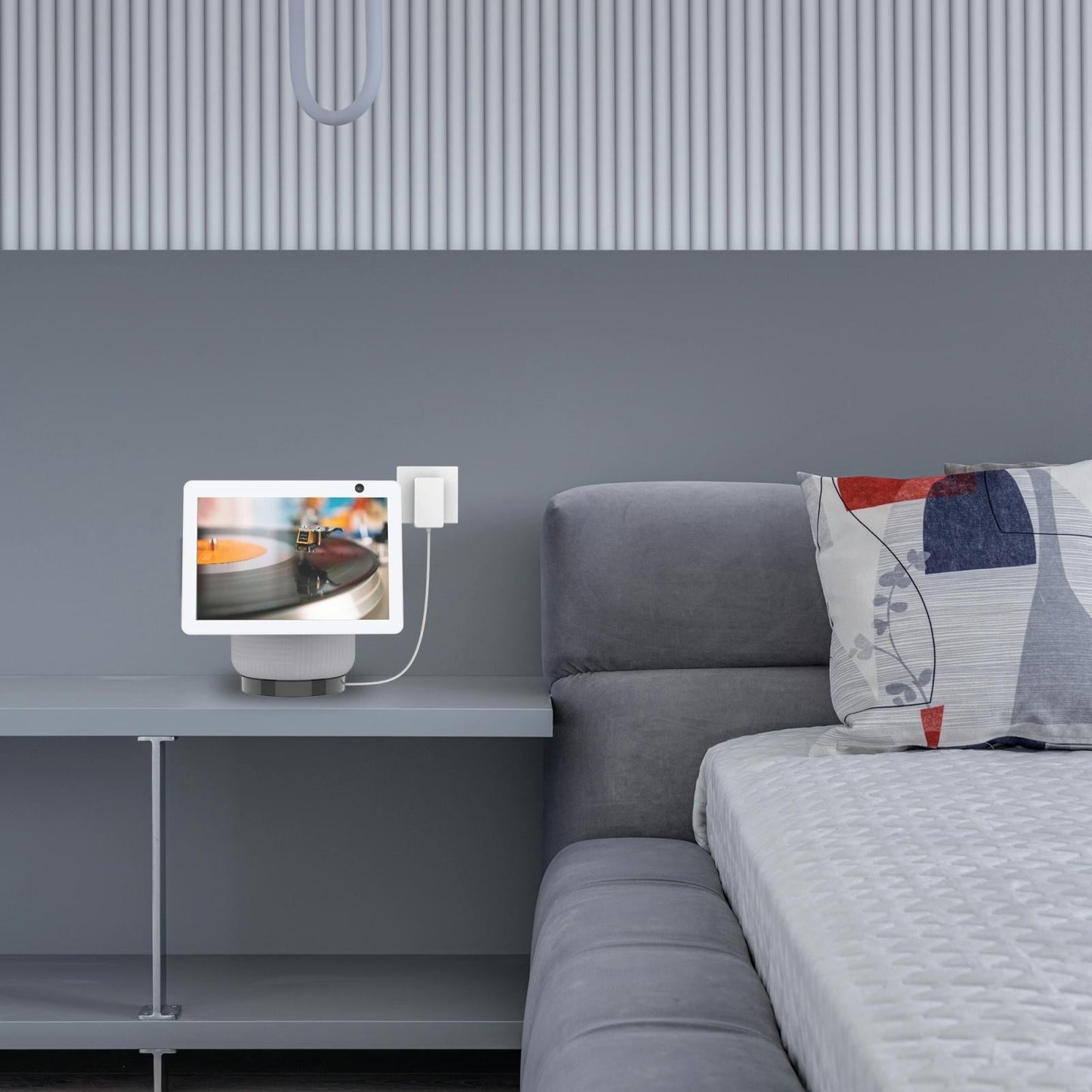 Desktop Bracket for Amazon Echo Show 10 - no Drilling Required - Black