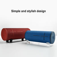 Anti-vibration Desktop Bracket for Bluetooth Speaker - Universal Acrylic Design - Transparent