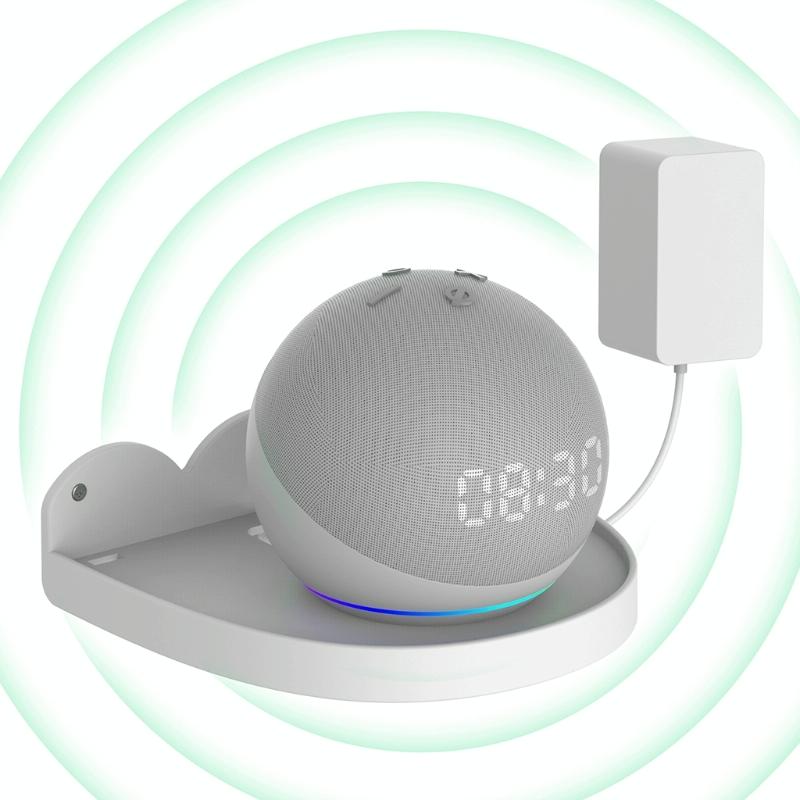 Wall Mount Set for Amazon Echo Dot 4 - 2 Pieces - Black