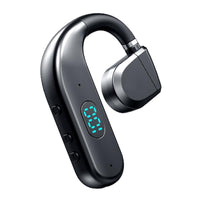 Wireless Bluetooth Headphone with Digital Display - Black - Midnight Blue