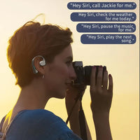 Wireless Bluetooth Headphone with Digital Display - Black - Midnight Blue