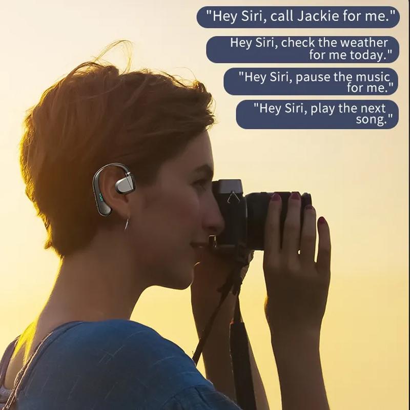 Wireless Bluetooth Headphone with Digital Display - Black - Midnight Blue