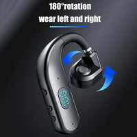 Wireless Bluetooth Headphone with Digital Display - Black - Midnight Blue