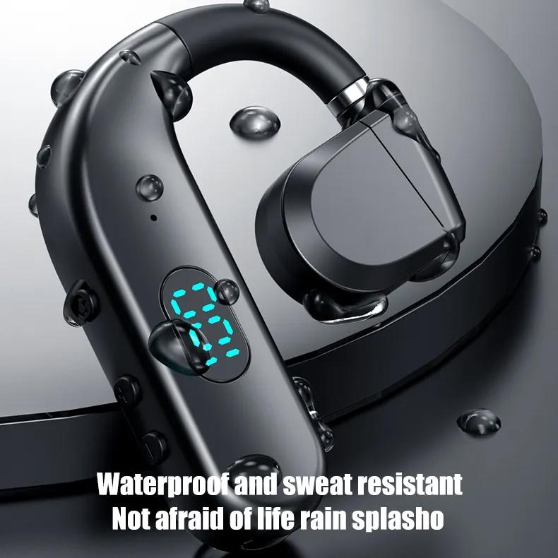 Wireless Bluetooth Headphone with Digital Display - Black - Midnight Blue