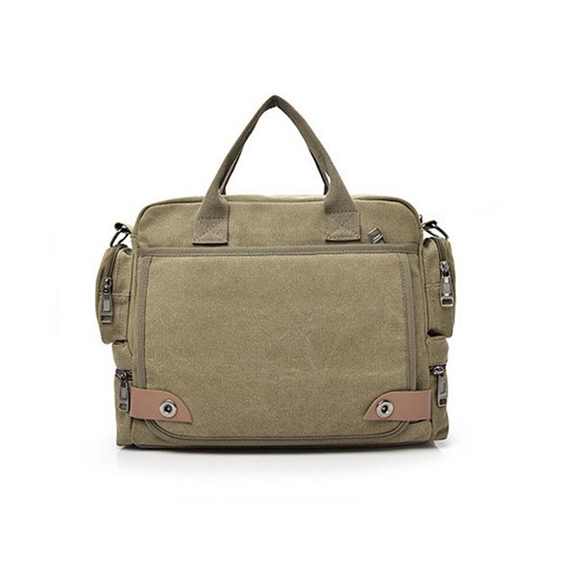Waterproof Outdoor Laptop Bag Single Shoulder - Coffee
