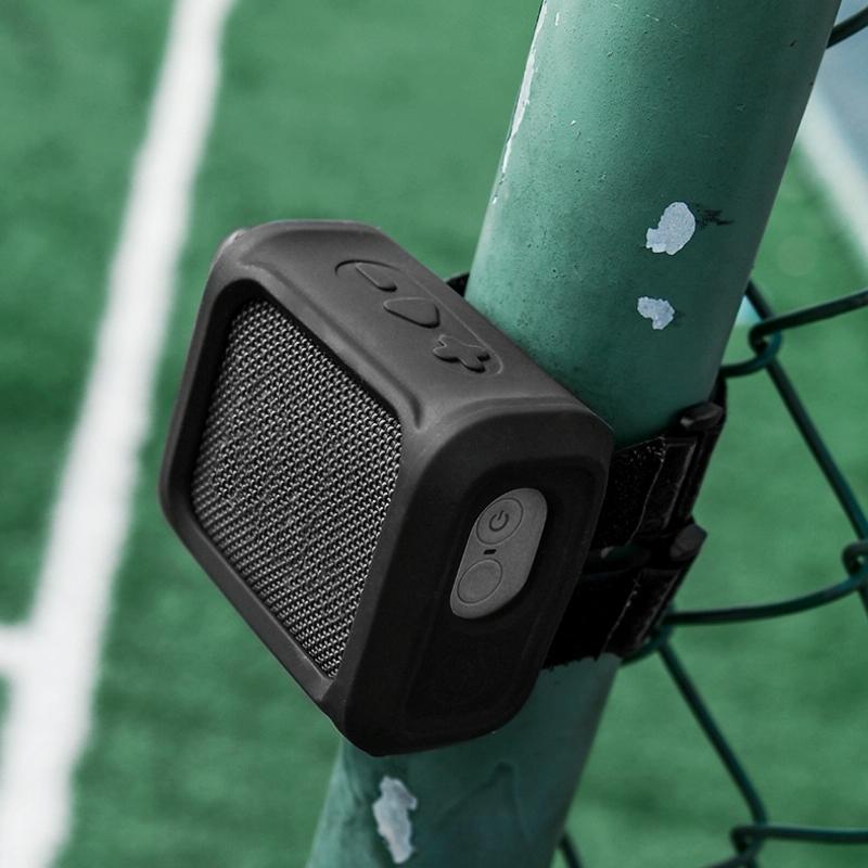 Portable Silicone Speaker Cover with Strap for Jbl Go3 - Black