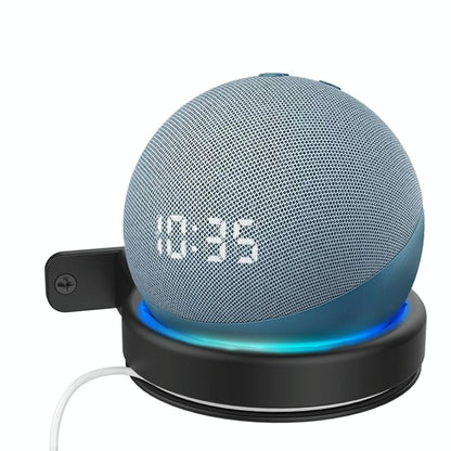 Ahastyle Wall Storage Stand - Compact and Versatile - Black - For Amazon Echo Dot 3/4