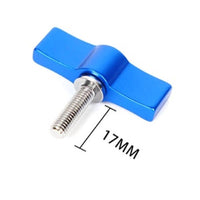 10pcs T-shaped Multi-directional Screw with M4 Aluminum Alloy Handle - Blue