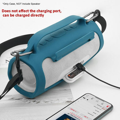 Shockproof Silicone Cover for Jbl Charge4 Bluetooth Speaker - Ocean Blue