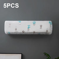5-pack Hanging Ac Dust Cover - 95x20x31cm - Thickened - Green Plant Fairy