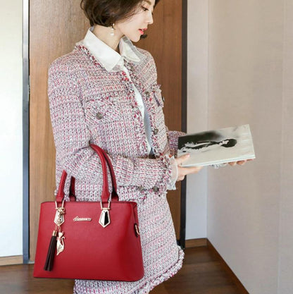 Women 2-in-1 Casual Messenger Bag - Large Capacity - Navy Blue