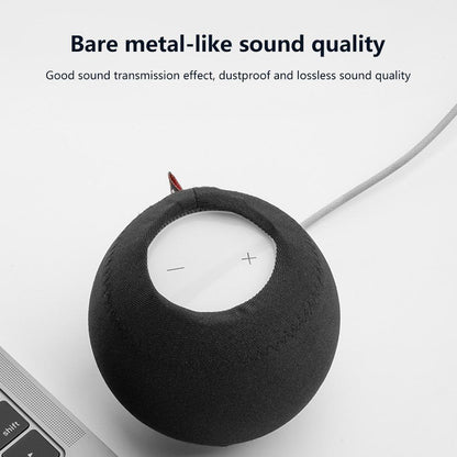 Protective Cloth Cover for Homepod Mini Speaker - Set of 2 - Black