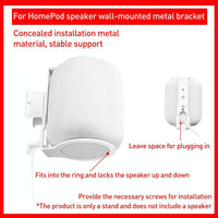 Hidden Wall Mount Bluetooth Speaker Bracket - Wireless - White