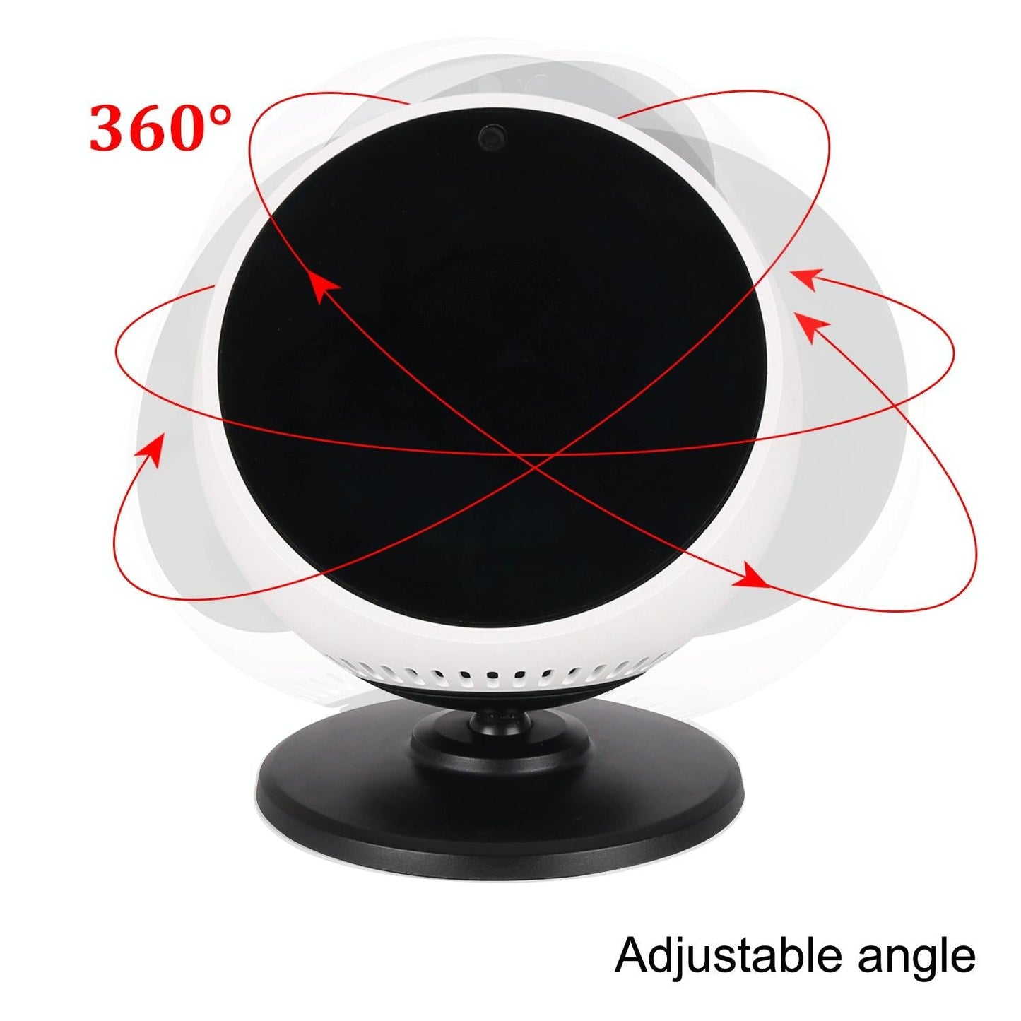 Adjustable Angle Bluetooth Speaker Bracket for Amazon Echo Spot - Black