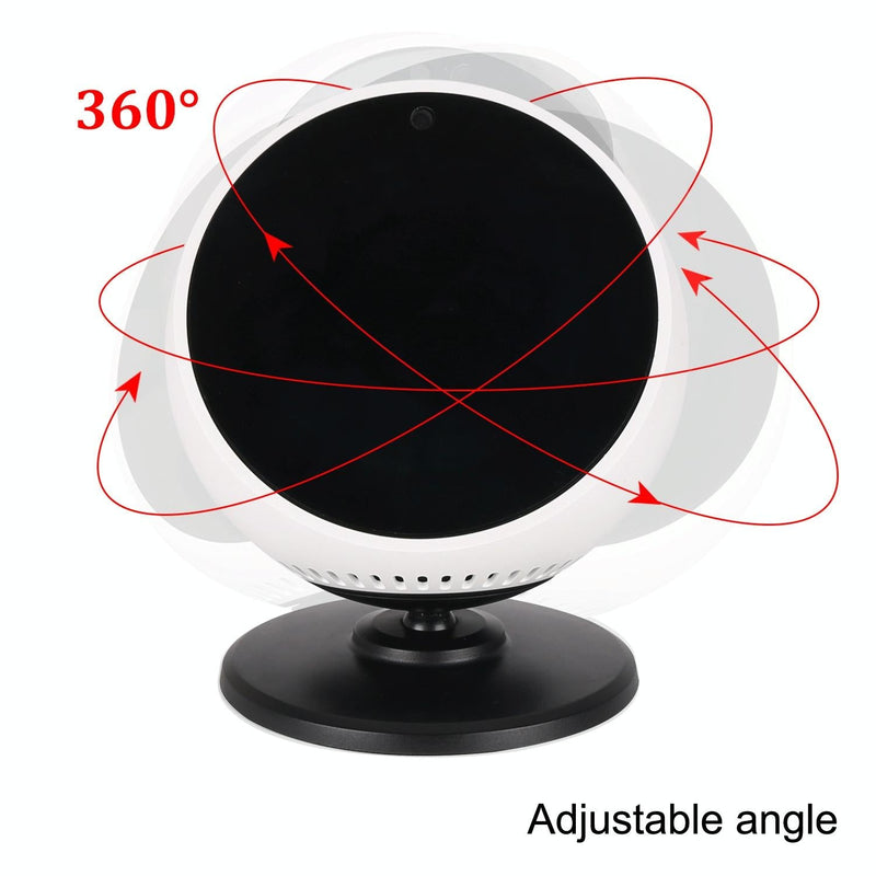 Adjustable Angle Bluetooth Speaker Bracket for Amazon Echo Spot - Black