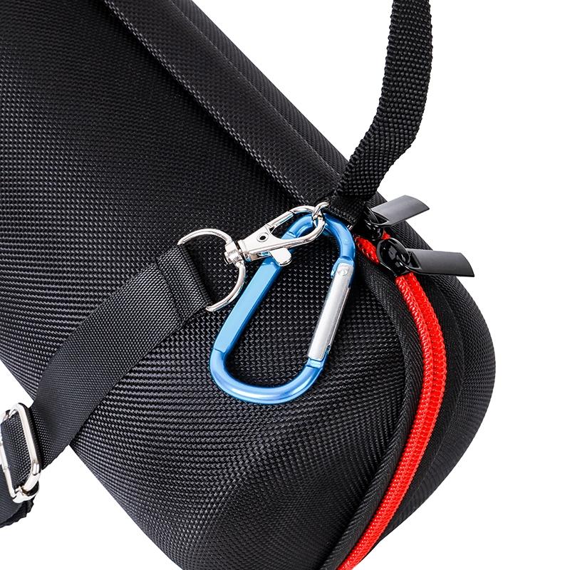 Jbl Pulse 4 Speaker Cover with Strap & Carabiner - Portable & Protective - Black + Gray