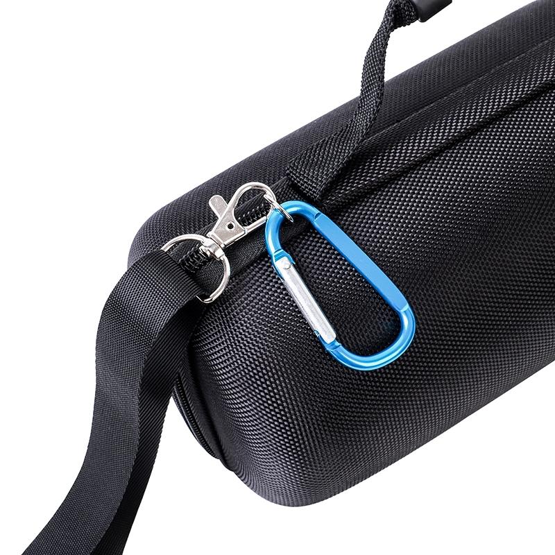 Jbl Pulse 4 Speaker Cover with Strap & Carabiner - Portable & Protective - Black + Gray