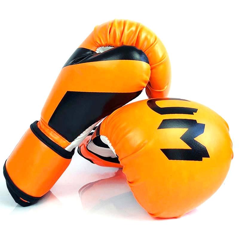 Professional Adult Boxing Training Gloves - 6Oz For Muay Thai Fighting - Black