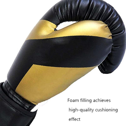 Professional Adult Boxing Training Gloves - 6Oz For Muay Thai Fighting - Black