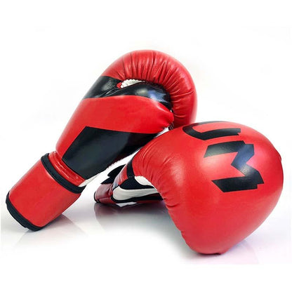 Professional Adult Boxing Training Gloves - 6Oz For Muay Thai Fighting - Black