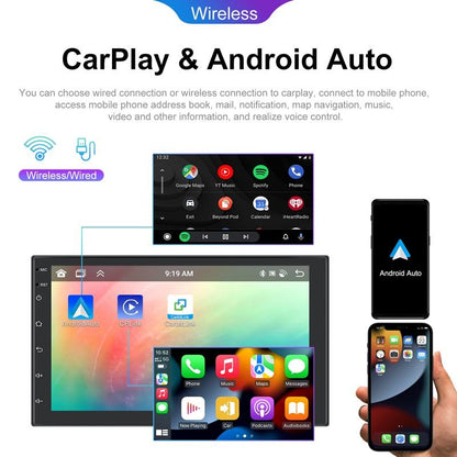 Universal Wireless Carplay Car Navigation Center - 13.0 Monitor - Standard + Ahd Camera 7Inch
