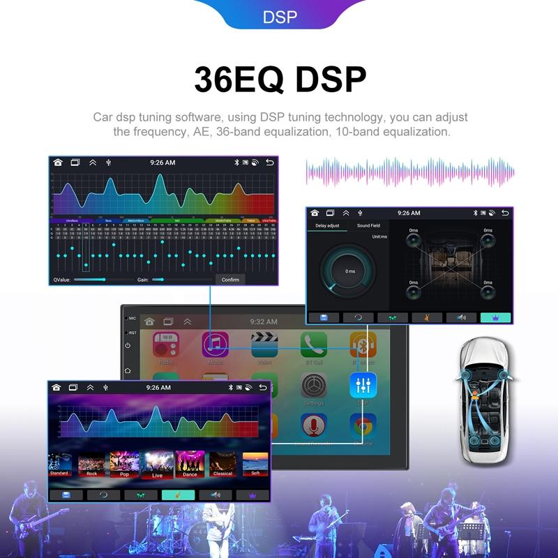 Universal Wireless Carplay Car Navigation Center - 13.0 Monitor - Standard + Ahd Camera 7Inch