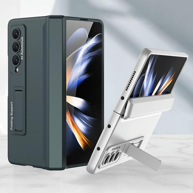 For Samsung Galaxy Z Fold4 5G Foldable Magnetic Hinged Case - Grey