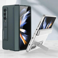 For Samsung Galaxy Z Fold4 5G Foldable Magnetic Hinged Case - Grey