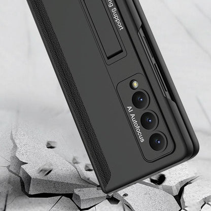 For Samsung Galaxy Z Fold4 5G Foldable Magnetic Hinged Case - Grey