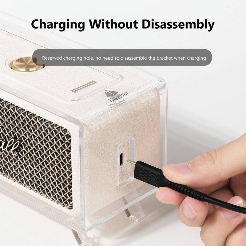 Marshall Emberton Ii Speaker Display Stand - Acrylic Retro Base - Black