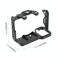 Camera Cage With Nota Slider - Metal Stabilizer Rig Black for Sony Ilme-Fx30 / Fx3