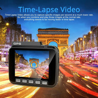 2.4 Lcd Car Dvr Camera with 2880 x 2160p Hd Resolution and 150 Degree Wide Angle View