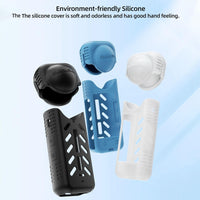 Silicone Shockproof Case and Lens Cover for Insta360 X4 by Sunnylife - Blue - Lens Body Cover Kit