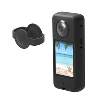 Silicone Protective Case with Lens Cover for Insta360 X3 - Black