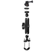 Motorcycle Handlebar Mount for Gopro with Tripod Adapter - 9cm Rod and Screw