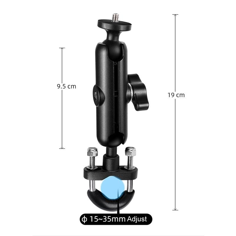 Motorcycle Handlebar Mount for Gopro with Tripod Adapter - 9cm Rod and Screw