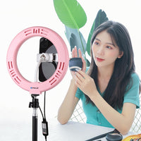 7.9 Dual Colour Led Ring Light with Usb Dimmable for Vlogging and Photography - Black