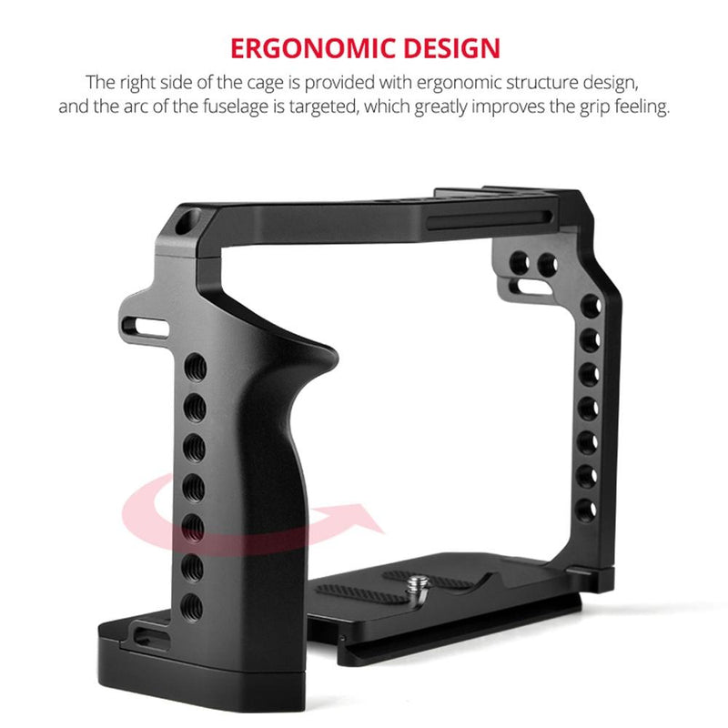Video Camera Cage Stabilizer With Handle for Canon R5 / R6