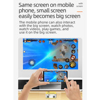 Portable Home Theater Projector - 400 Lumens Hd Same Screen Version - Black White