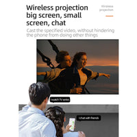 Portable Home Theater Projector - 400 Lumens Hd Same Screen Version - Black White