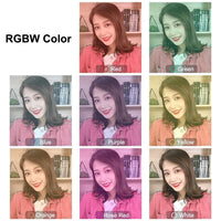 30cm Curved Surface Led Ring Light with Tripod and Phone Clamp - 10 Modes 8 Colours Usb Powered